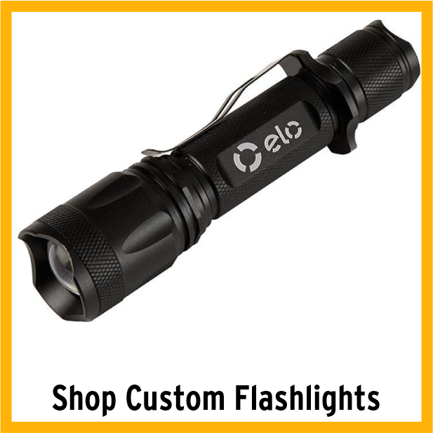 Black engraved flashlight